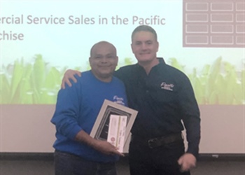 2018 Highest Commercial Service Sales in the Pacific Lawn Sprinklers Franchise